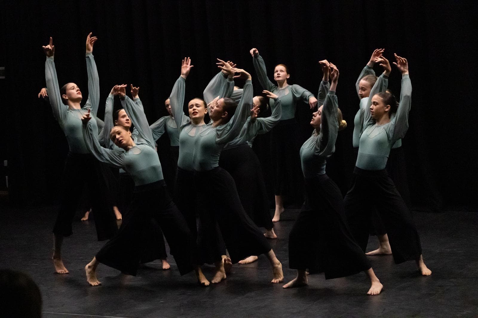 Contemporary class at Amelia K Academy