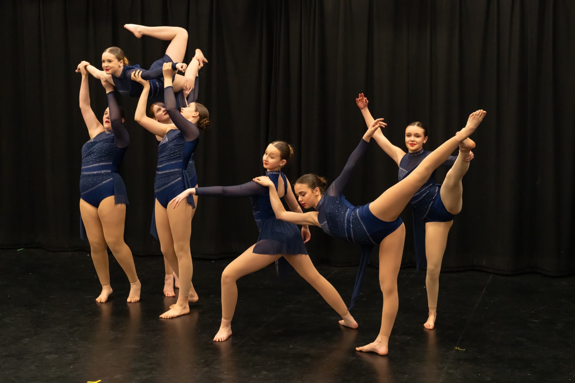 Amelia K Academy students in class and on stage