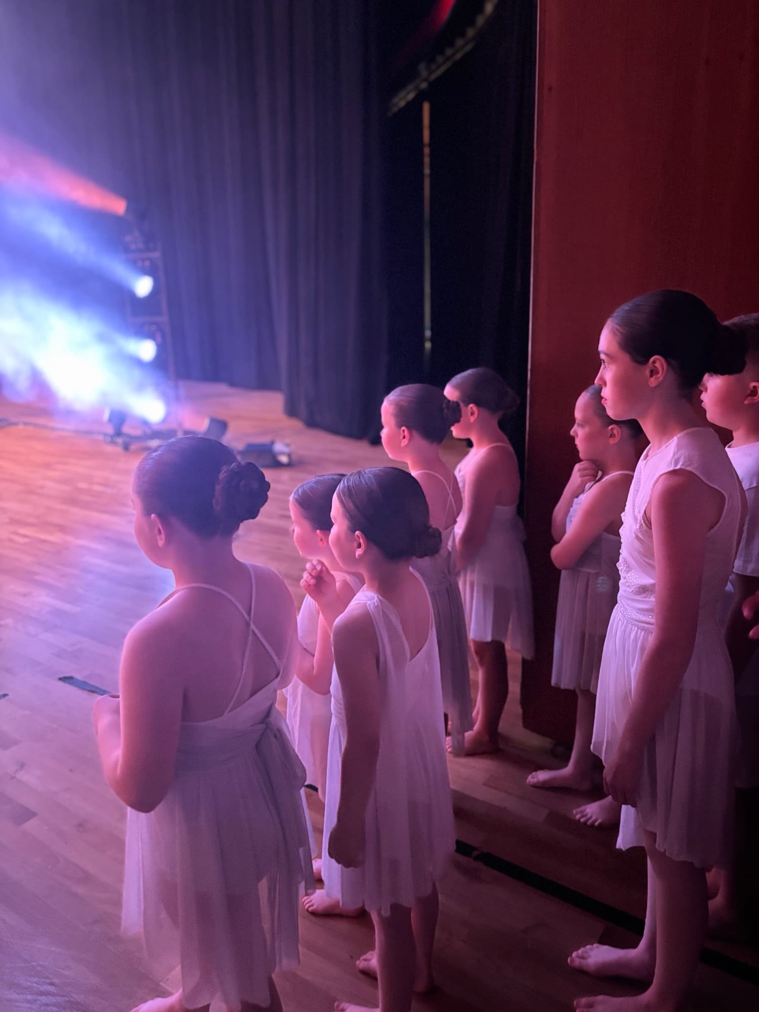 Amelia K Academy students in class and on stage
